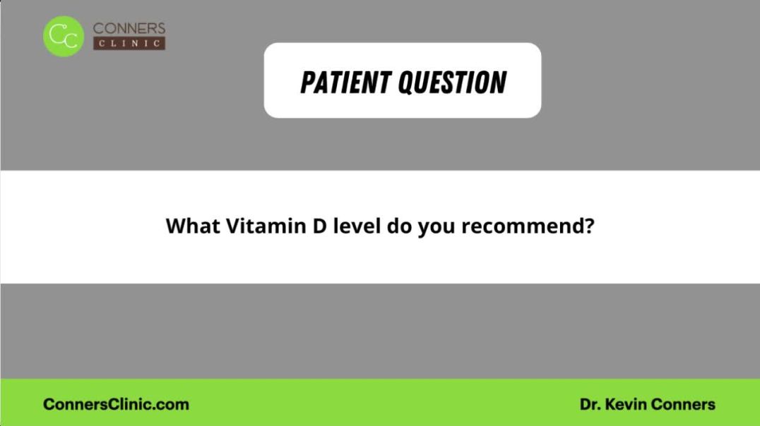 What Vitamin D Level Do You Recommend?