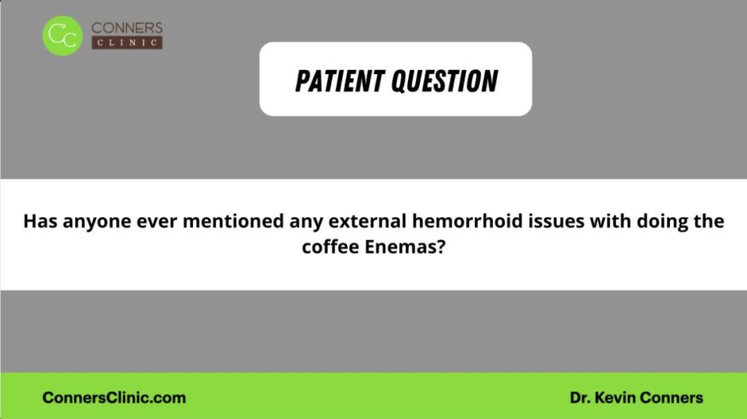 External Hemorrhoid and Coffee Enemas