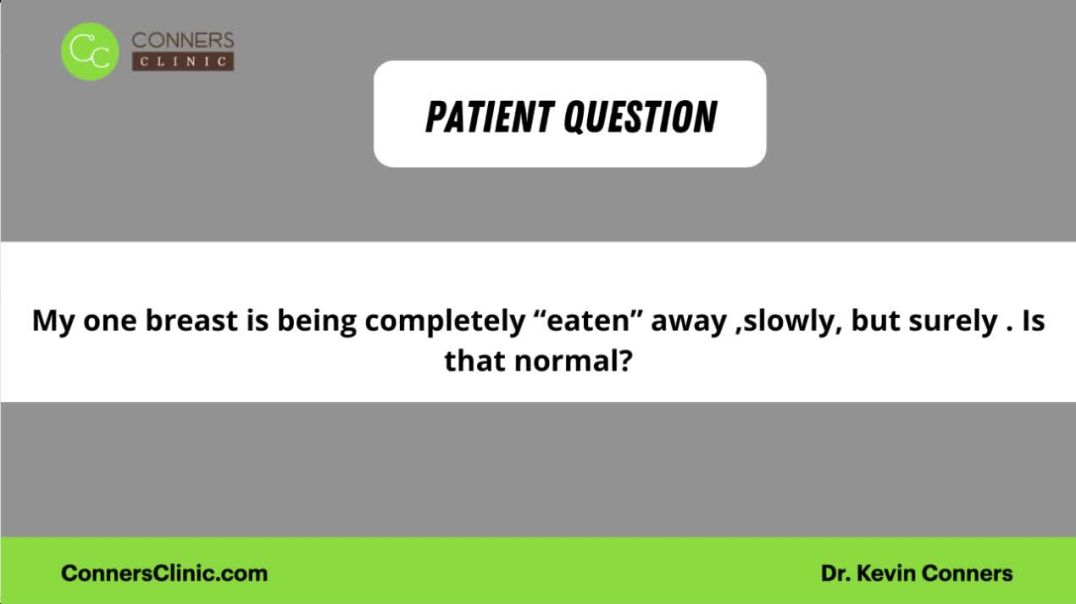 ⁣Breast Cancer Tumor "Eating Away" Breast