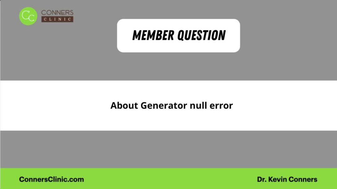 Rife Generator Null Error