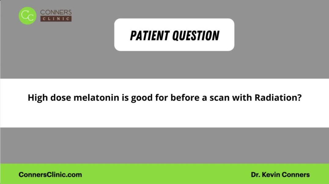 ⁣High dose melatonin - good before a scan with radiation?