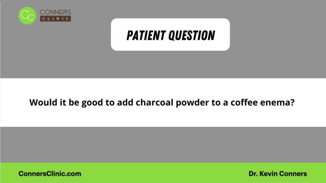 ⁣Would it be good to add charcoal powder to a coffee enema