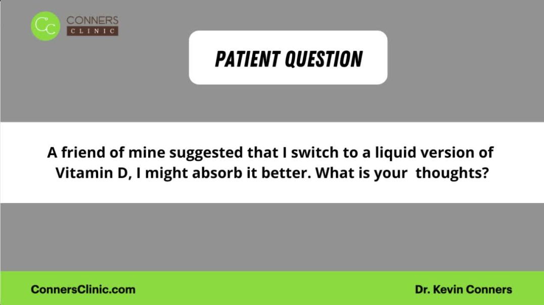 Liquid Vitamin D for Better Absorption?