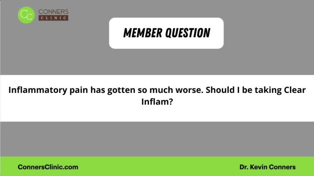 Inflammatory Pain and Clear Inflam