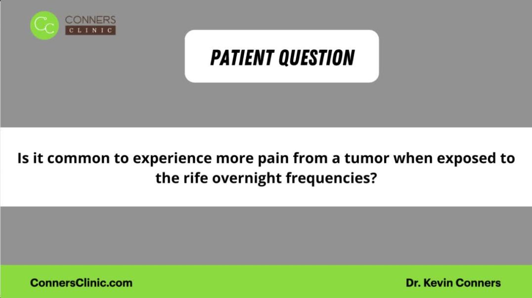 Tumor Pain with the Rife Machine