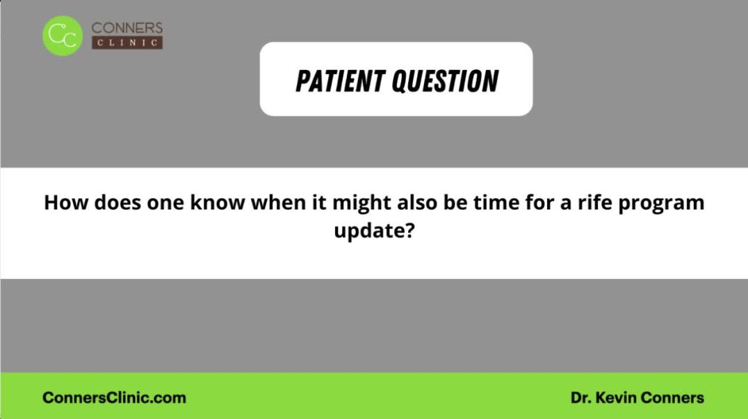 ⁣When to Update Your Rife Program