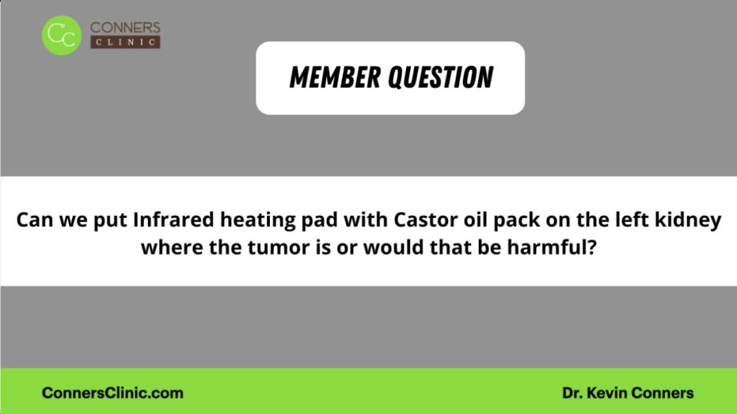 Infrared heating pad with Castor oil pack