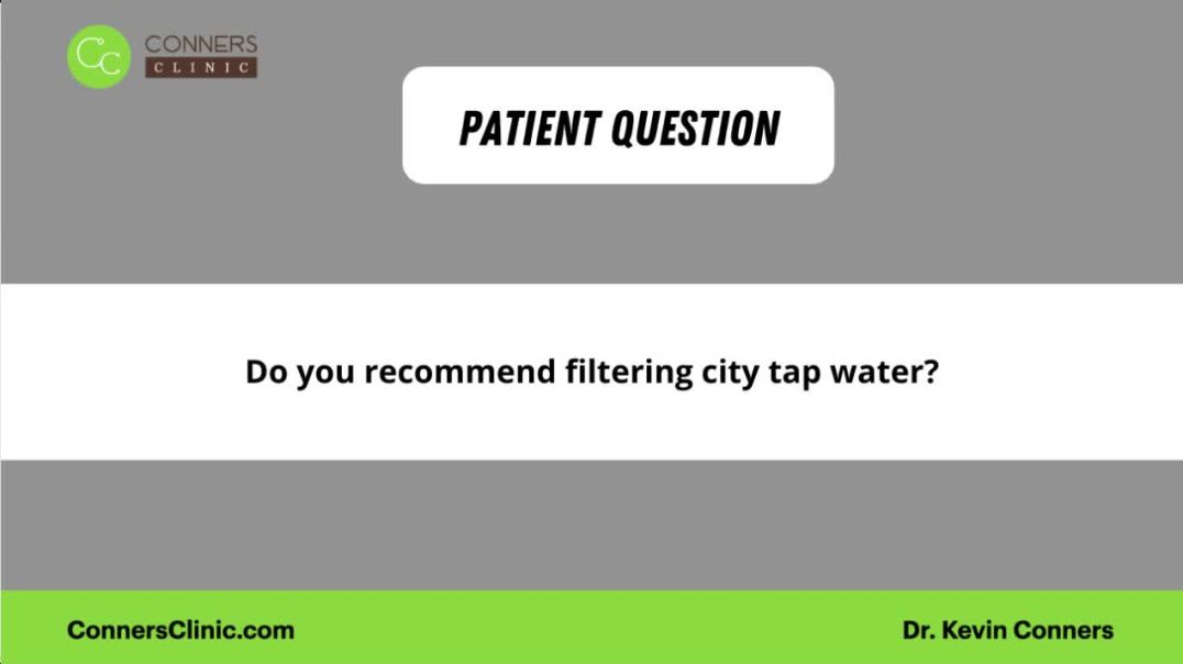 ⁣Do You Recommend Filtering City Tap Water?