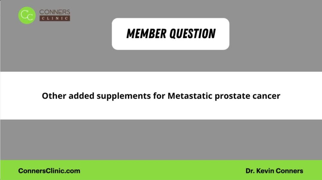 ⁣Supplements for Metastatic Prostate Cancer