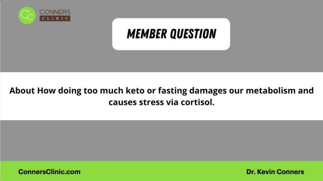 ⁣About doing too much Keto or fasting  - damages our metabolism?