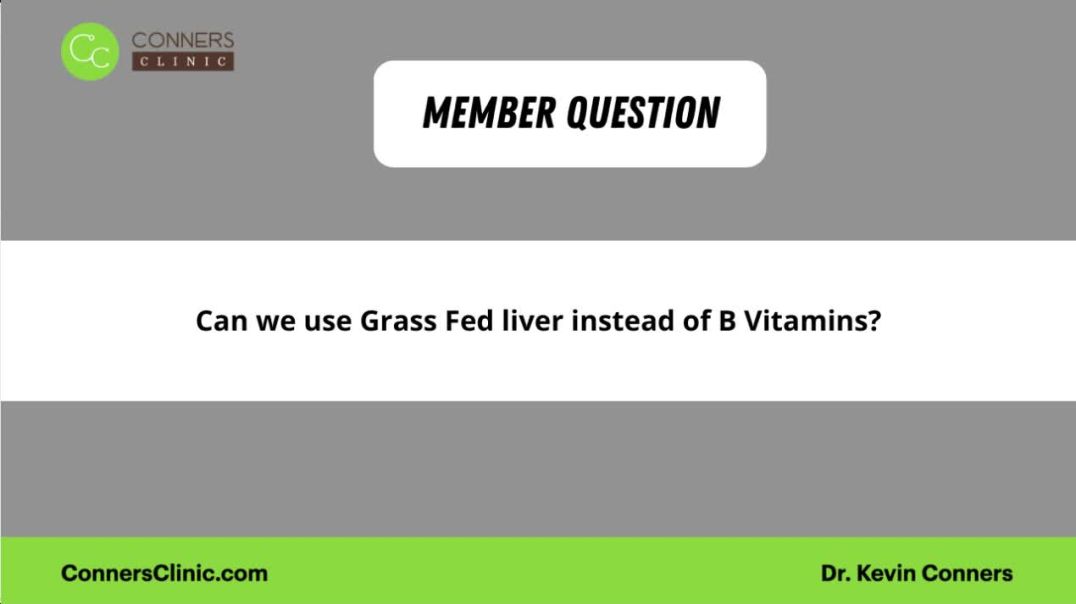 ⁣Can we use grass-fed liver instead of B vitamins?