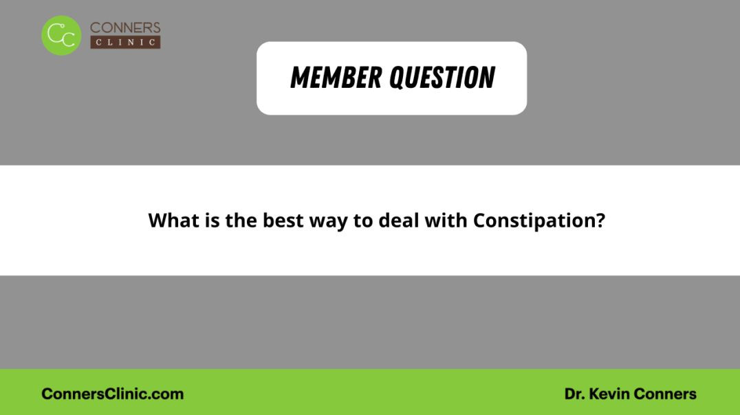 What is the Best Way to Deal with Constipation?