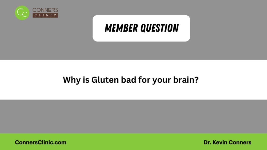 ⁣Why is Gluten bad for your brain