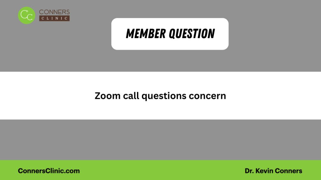 Zoom call questions concern