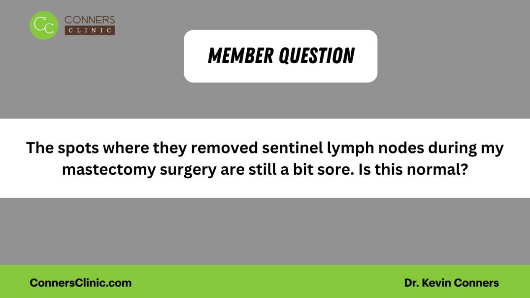 ⁣Mastectomy surgery spots are still a bit sore. Is this normal?