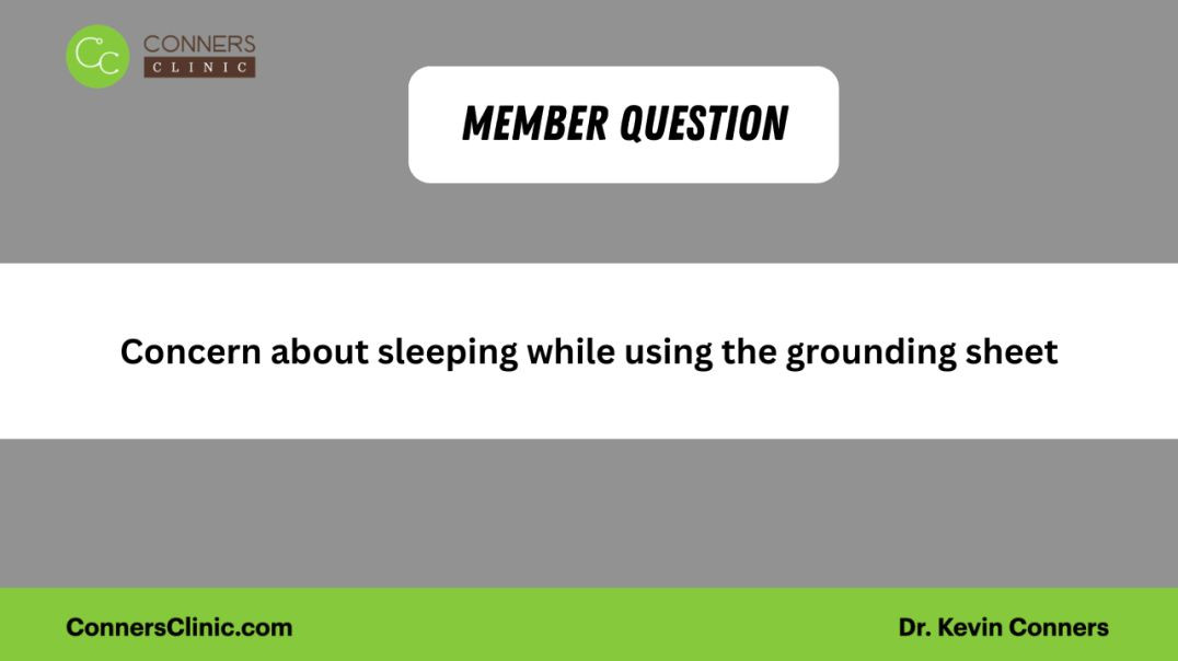 ⁣Concern about sleeping while using the grounding sheet