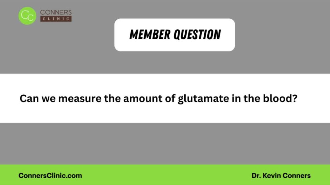 Can we measure the amount of glutamate in the blood