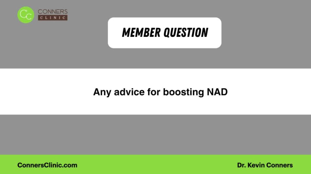 Any advice for boosting NAD