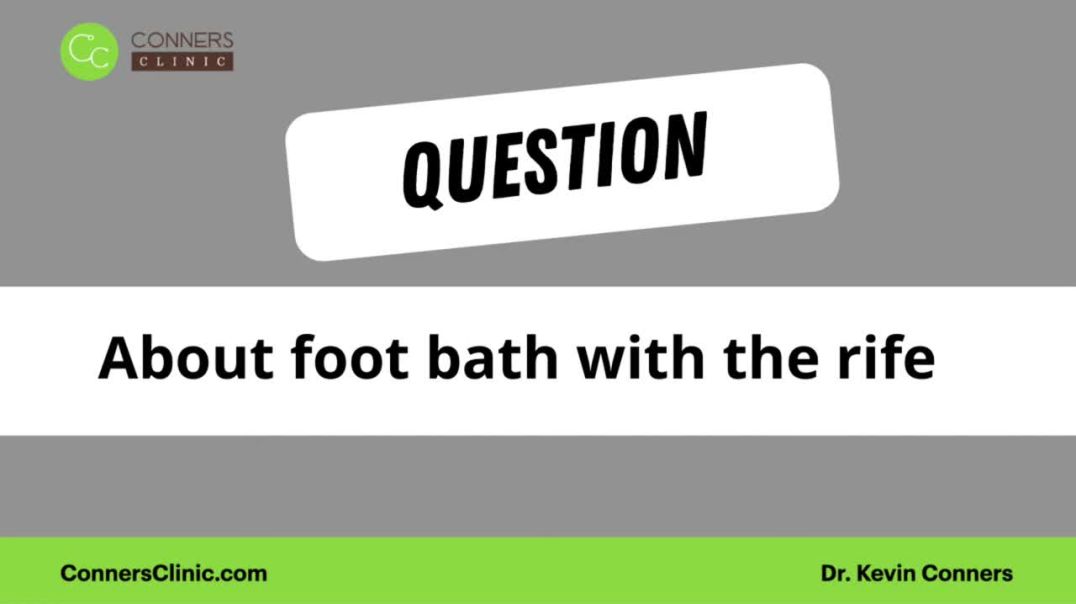 ⁣Q & A - About Foot Bath with the Rife - From Zoom Call 10/24/18