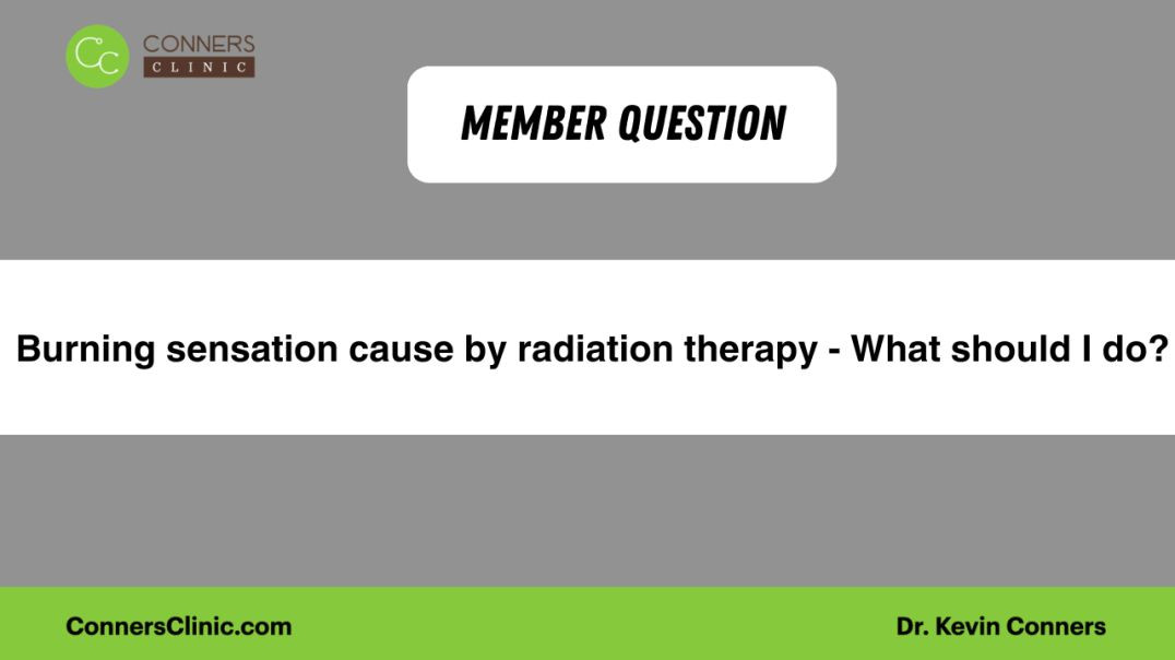 Burning sensation cause by radiation therapy - What should I do