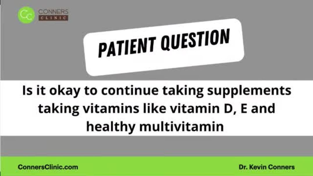 Q and A - About Taking Vitamins Supplements