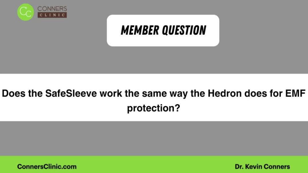 Does the SafeSleeve work the same way the Hedron does for EMF protection?