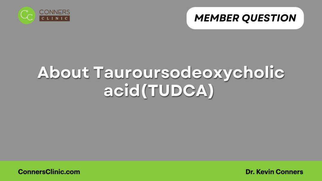 ⁣About Tauroursodeoxycholic acid(TUDCA) .