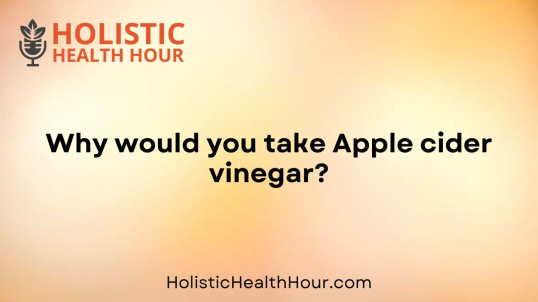 ⁣Why would you take Apple cider vinegar?