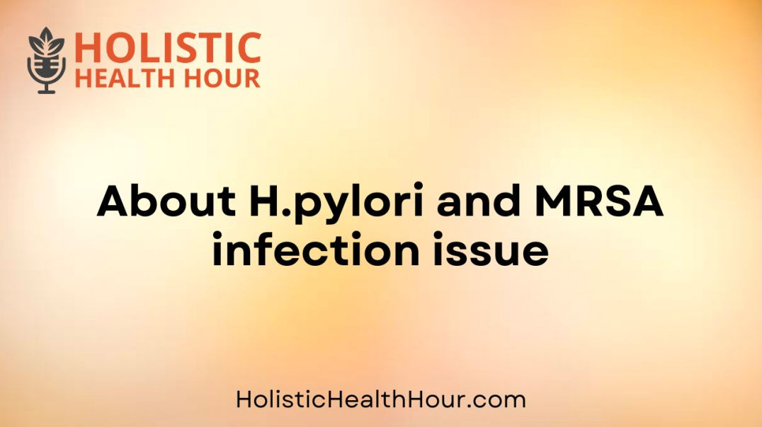 ⁣About H.pylori and MRSA infection issue.