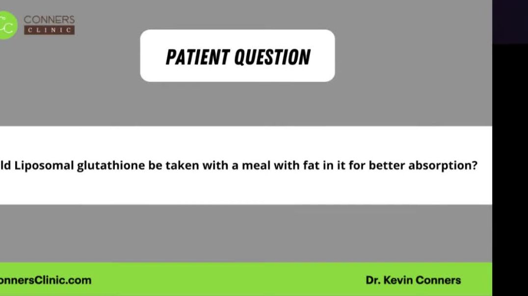 ⁣Take Liposomal Glutathione with a Meal?