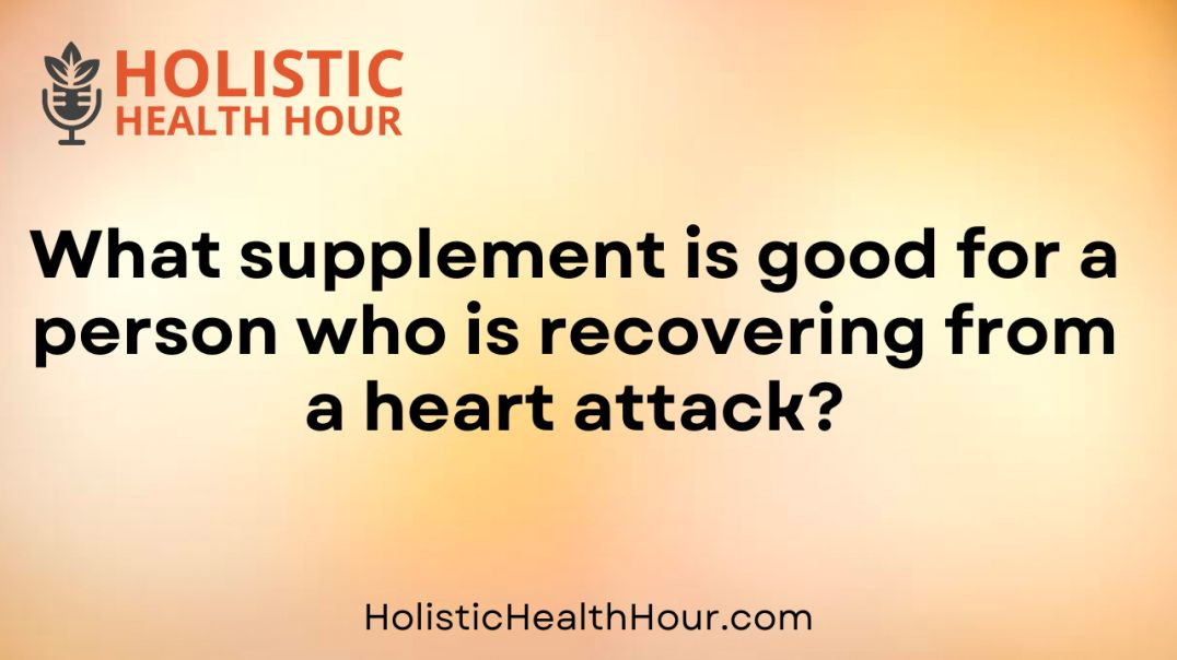 ⁣Supplement for recovering from a heart attack.