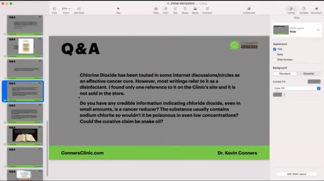 ⁣Chlorine Dioxide for Cancer?