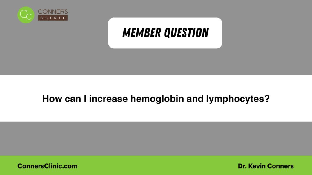 ⁣How can I increase hemoglobin and lymphocytes?