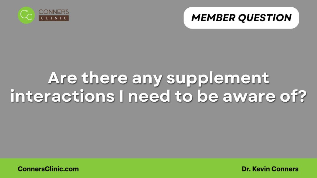 ⁣Are there any supplement interactions I need to be aware of?