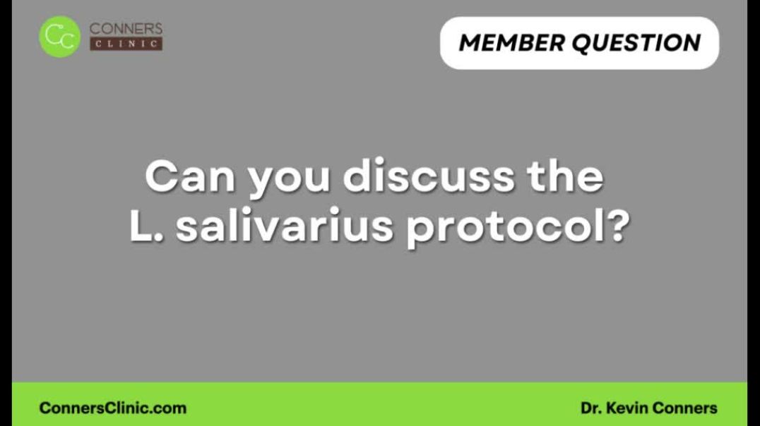 ⁣Can you discuss the  L. salivarius protocol?