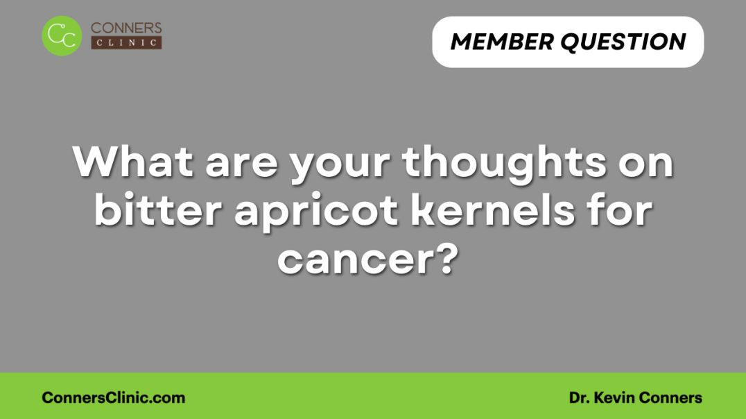 ⁣What are your thoughts on bitter apricot kernels for cancer?