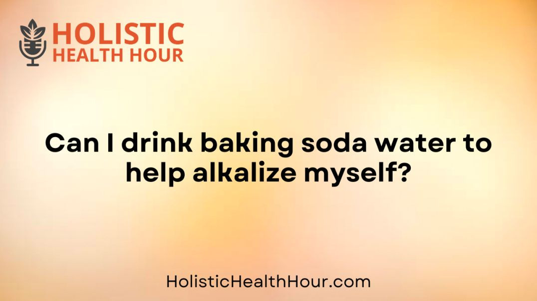 Can I drink baking soda water to help alkalize myself?