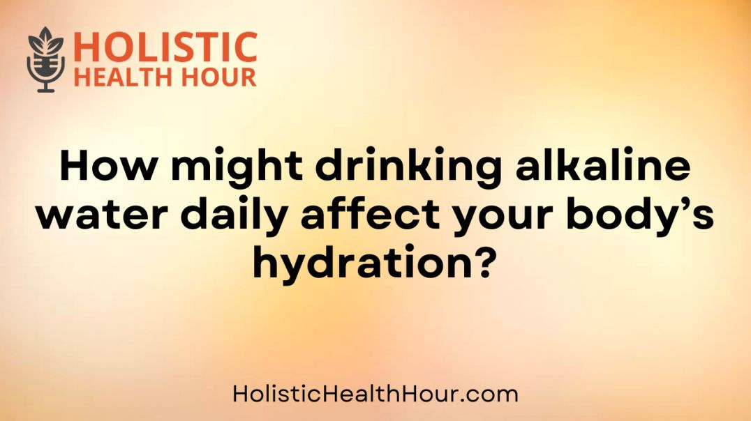 ⁣How might drinking alkaline water daily affect you body’s hydration?