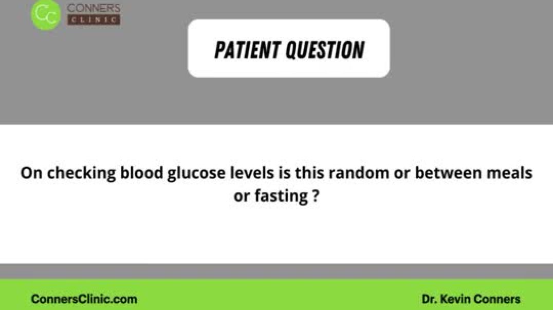 When to Check Blood Glucose Level