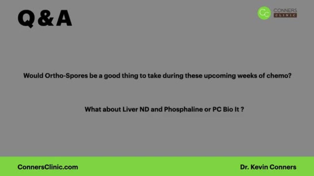 ⁣Ortho-Spore Prior to Chemo?