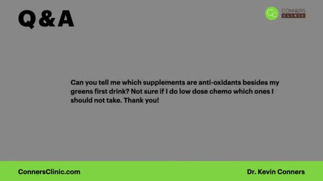 ⁣Supplements with Low-Dose Chemotherapy