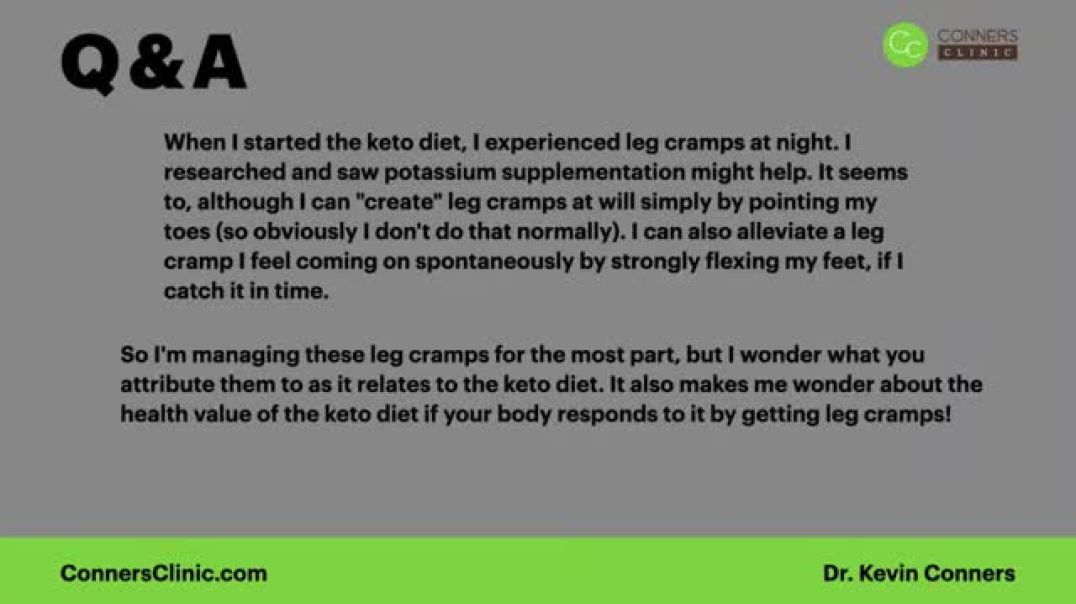 Leg Cramps from the Keto Diet?