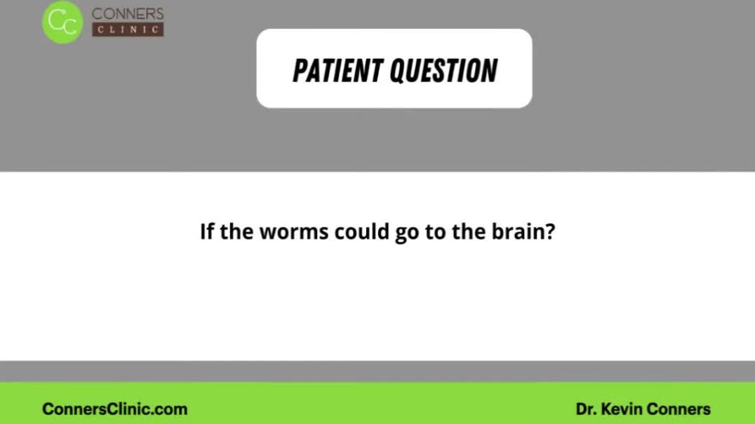 ⁣Could Worms Travel to the Brain?