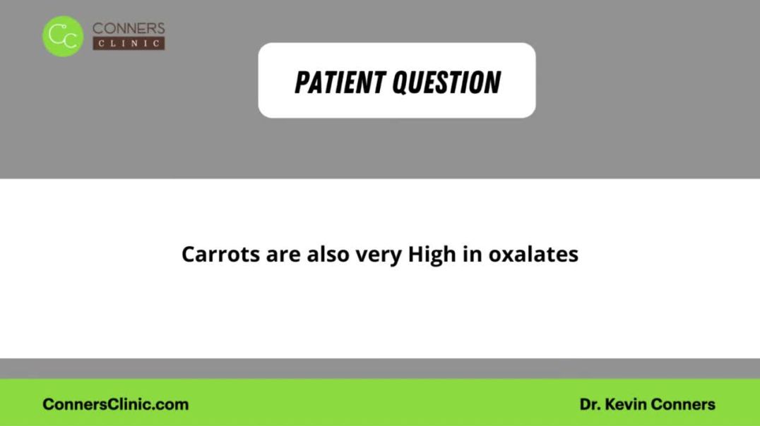 ⁣Oxalates in Carrots?