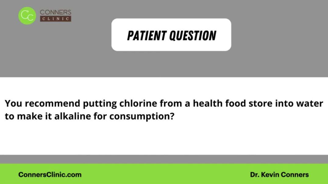 Chlorinated Water for Alkalinity?