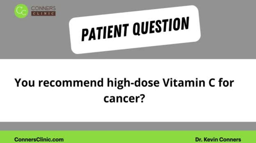 ⁣High Dose Vitamin C for Cancer?