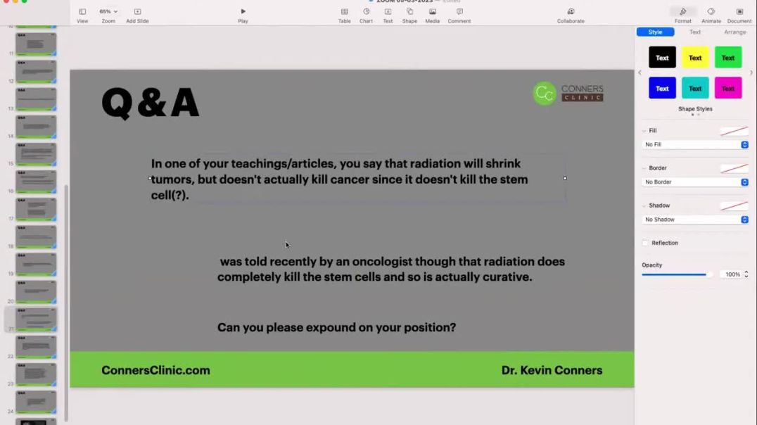 Radiation Therapy and Stem Cells