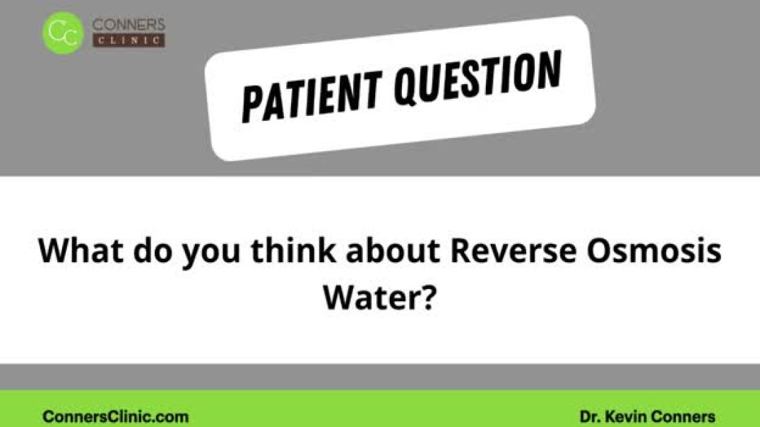 ⁣Reverse Osmosis Water