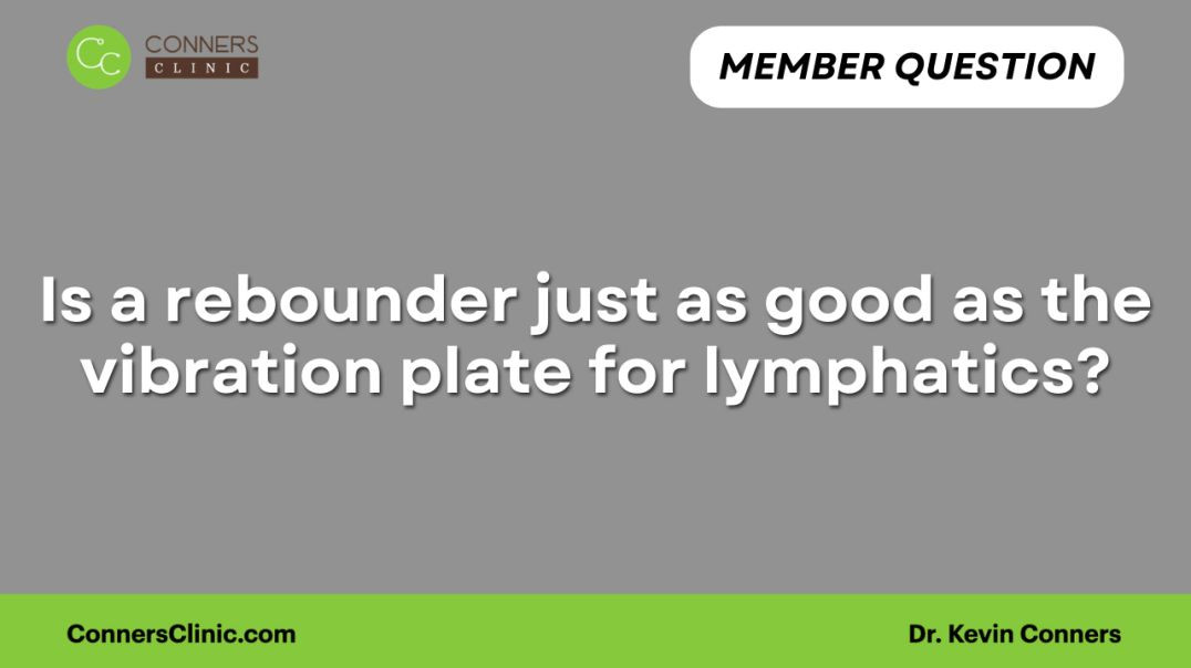 ⁣Is a rebounder just as good as the vibration plate for lymphatics?