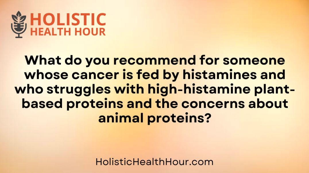 ⁣What do you recommend for someone whose cancer is fed by histamines?